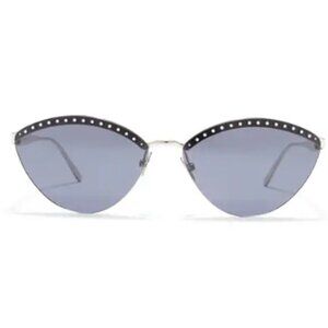 ALAÏA 61mm Cat Eye Sunglasses silver blue